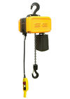 Grua Chain elétrica pequena do amarelo 500kg para a construção, velocidade de levantamento 8 m/minuto